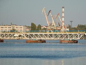 Понтонный мост через р.Ингул