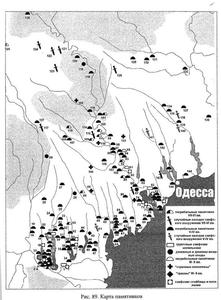 Карта археологических памятников Одесской области