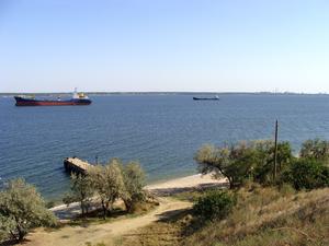 Вид на лиман со Старой Богдановки