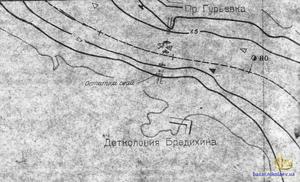 Карта Горобчанской косы 1960 года