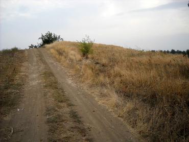 Дорога через верхівку кургану